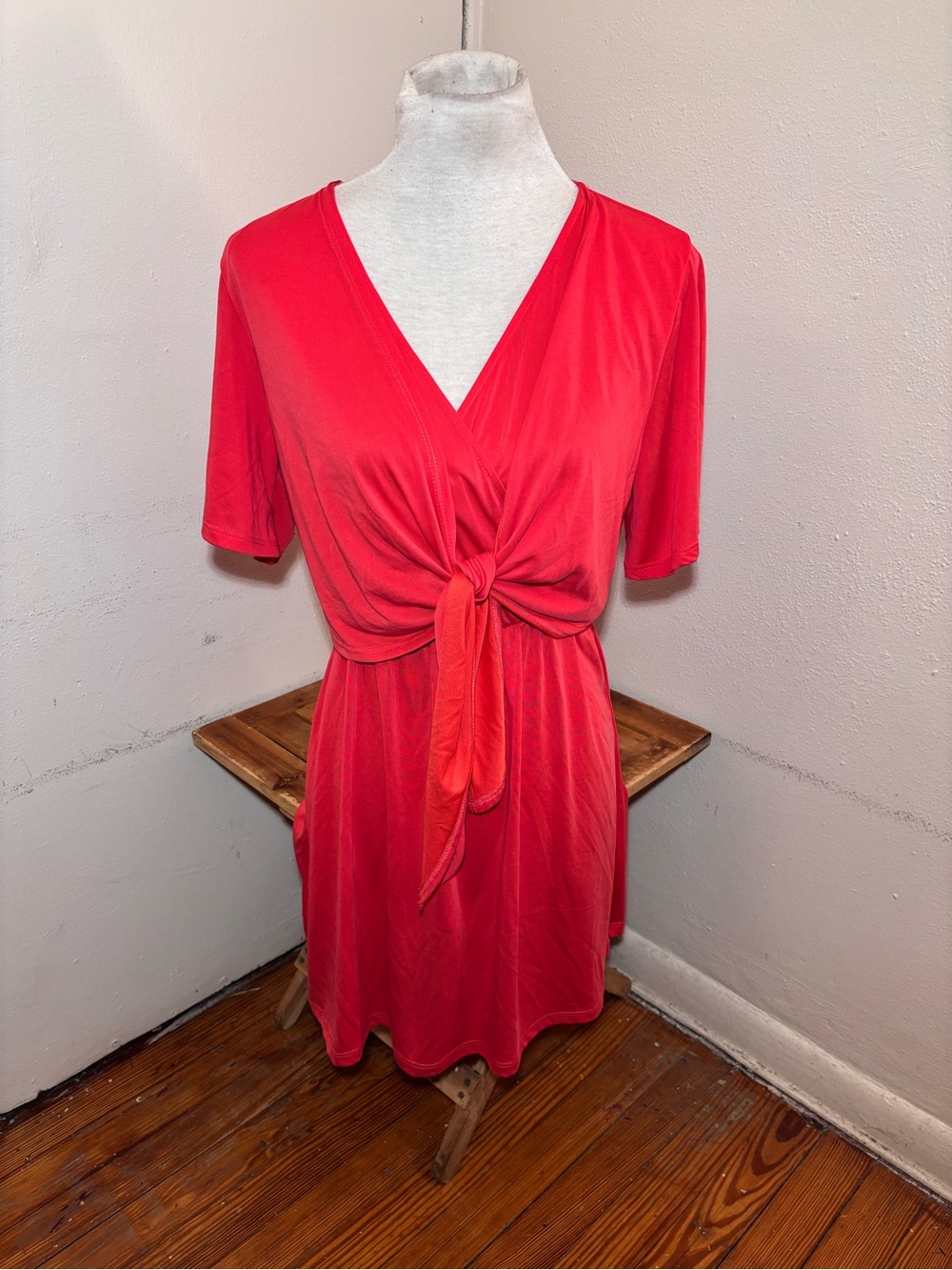 Lush Tie Front Dress